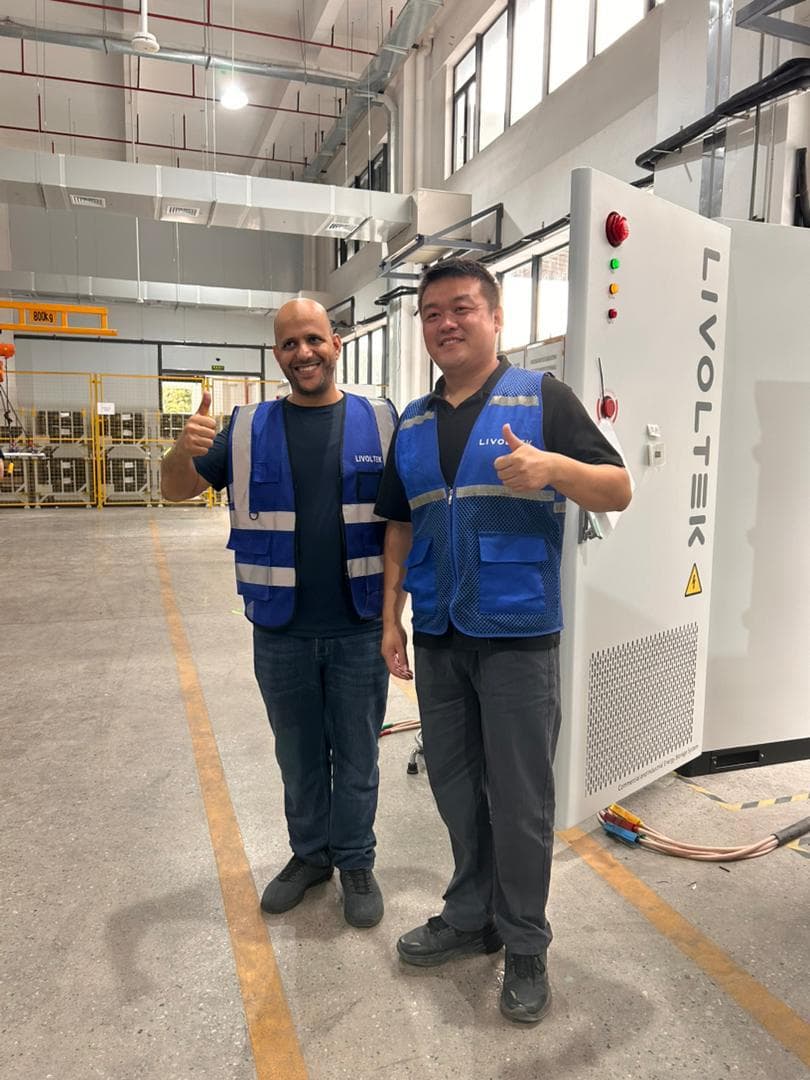 Technical inspection of production lines and energy storage systems at LIVOLTEK